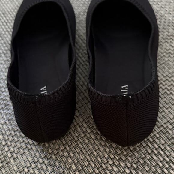 VIVAIA Aria Pointed-Toe Water Repellent Ballet Flats EU36/ US 5.5 Black Preppy - Picture 5 of 6